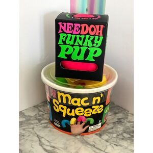 NeeDoh Mac n Squeeze Funky Pup Bundle Kids Multicolor New Fidget Toy Set